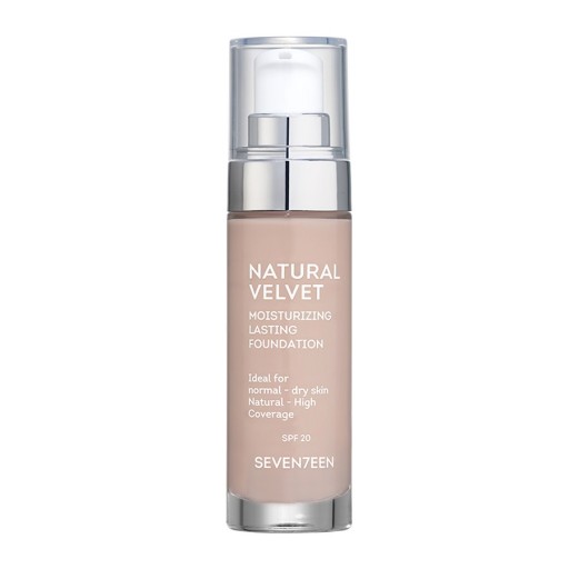 كريم أساس مرطب يدوم طويلاً Natural Velvet Moisturizing Lasting Foundation