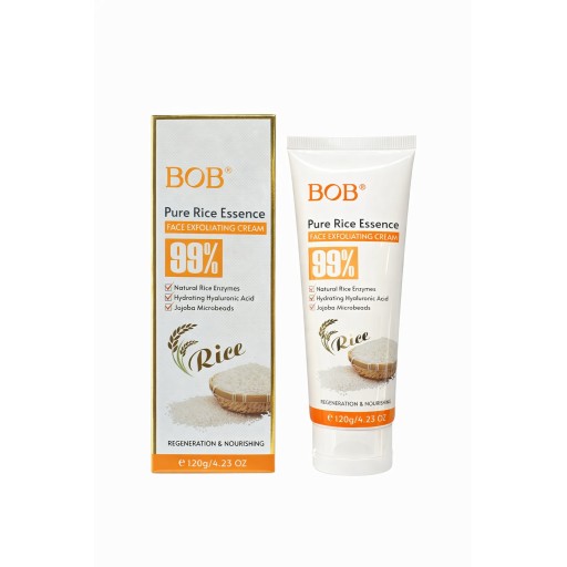 كريم تقشير الوجه من بوب، مصنوع من الأرز النقي BOB Face Exfoliating Cream Pure rice