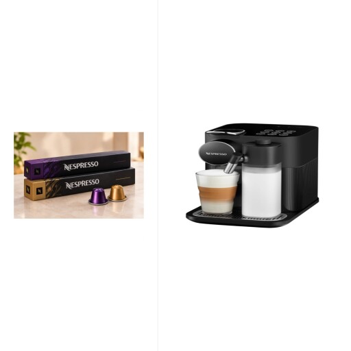 كران لاتيسما + شريطين كبسولات قهوة نسبريسو - تشكيلة عشوائية Gran Lattisma + 2 Nespresso Coffee Capsule Sleeves – Random Selection
