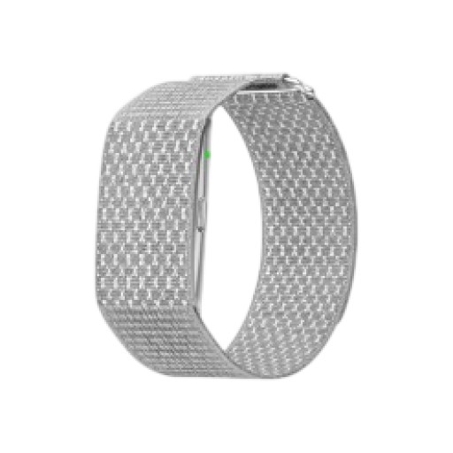 سوار رياضي وصحي احترافي، مصنوع من الفولاذ المقاوم للصدأ وحزام من النايلون. Professional sports and health wristband Stainless Steel+nylon strap
