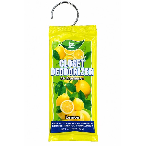 معطّر ومزيل روائح للخزائن والحمام Air freshener and odor eliminator for closets and bathrooms.