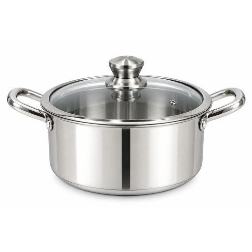 قدر طبخ ستانلس ستيل  هوني كومب غير لاصق  22 سم Honeycomb Non-Stick Cooking Pot 22 cm