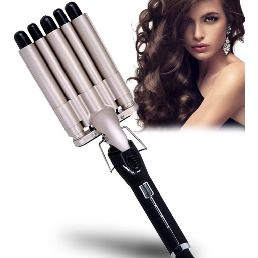 جهاز تمويج وتجعيد الشعر الأوتوماتيكي بـ 5 أسطوانات Automatic 5-Barrel Hair Waver & Curler