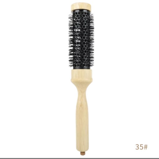 فرشاة شعر حرارية دائرية خشبية – مقاس 35 Professional Wooden Round Hair Brush – 35