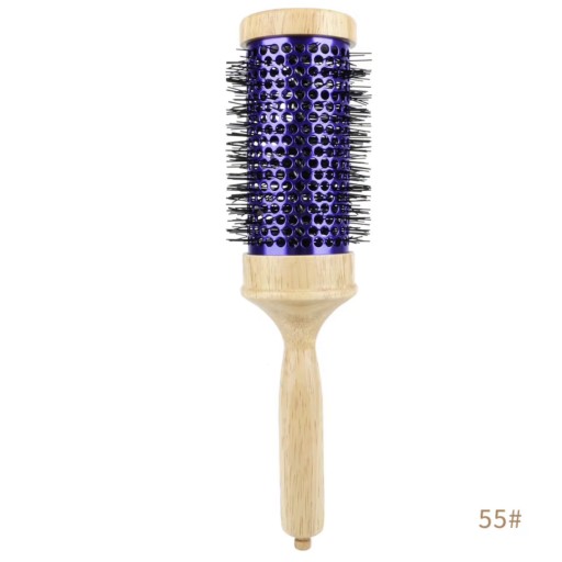 فرشاة شعر حرارية دائرية خشبية – مقاس 55 Professional Wooden Round Hair Brush – 55