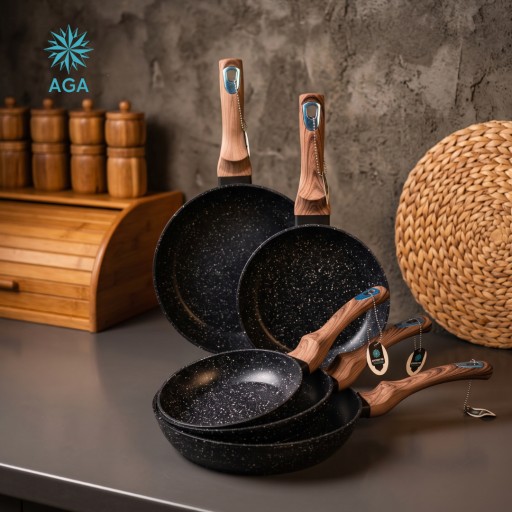 سيت طاوة كرانيت 5 ق ماركة AGA AGA Pan set 5 Pieces