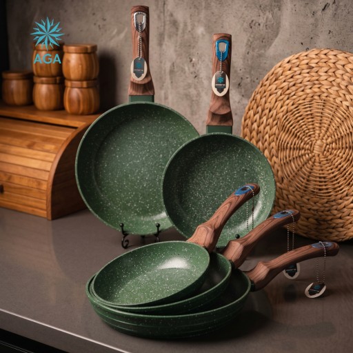 سيت طاوة كرانيت 5 ق ماركة AGA AGA Pan set 5 Pieces