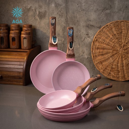 سيت طاوة كرانيت 5 ق ماركة AGA AGA Pan set 5 Pieces