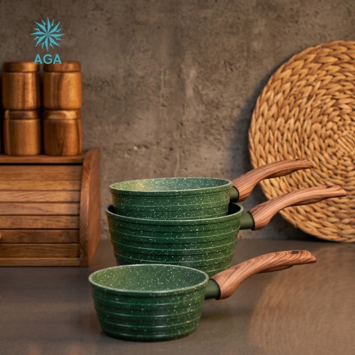سيت كسرولة كرانيت 3 ق ماركة AGA AGA Casserole Set