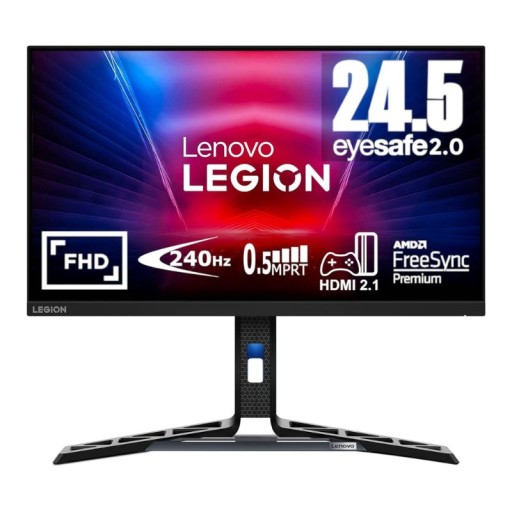 شاشة Lenovo Legion R25f-30 قيمنك – 24.5 بوصة FHD VA بتردد 280Hz وزمن استجابة 0.5ms Lenovo Legion R25f-30 24.5" FHD VA 280Hz 0.5ms Gaming Monitor – Black
