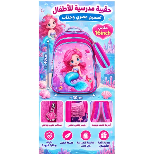 حقيبة مدرسية للأطفال Kids School Backpack