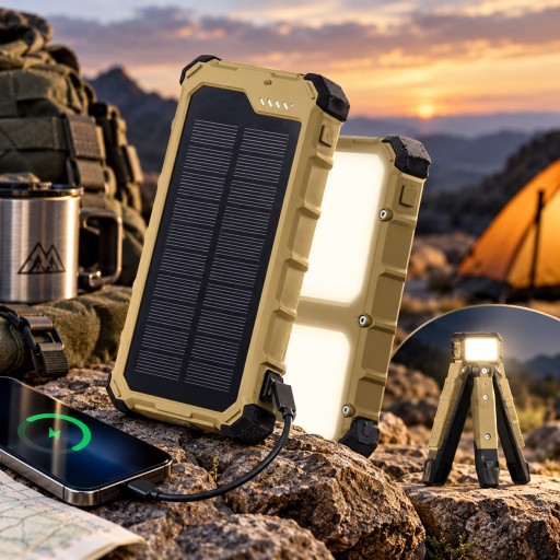 باورولوجي سولارا باور بانك شمسي 10000mAh Powerology Solara 10000mAh Solar Power Bank