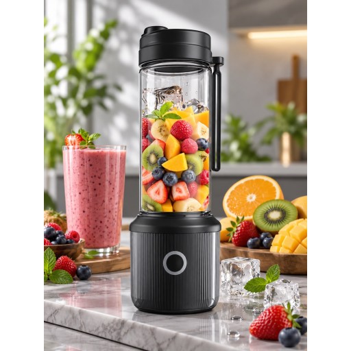 خلاط باور لوجي المحمول بست شفرات Powerology Press & Refresh Portable Blender