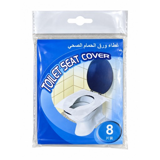 أغطية مقعد المرحاض للاستخدام الواحد -عدد8 Disposable Toilet Seat Covers - Pack of 8
