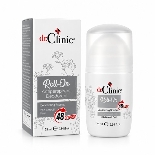 مزيل عرق رول أون دكتور كلينك مضاد للتعرق 75 مل Dr. Clinic Antiperspirant Roll-On Deodorant 75 ml