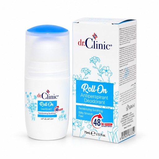 مزيل عرق رول أون دكتور كلينيك تركواز 75 مل Dr. Clinic Turquoise Roll-On Antiperspirant Deodorant 75 ml