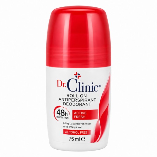 مزيل عرق رول أون دكتور كلينيك الأحمر 75 مل Dr. Clinic Red Roll-On Antiperspirant Deodorant 75 ml
