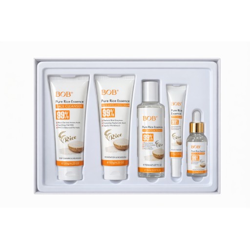 سيت عناية للبشره بخلاصة الارز BOB pure rice set