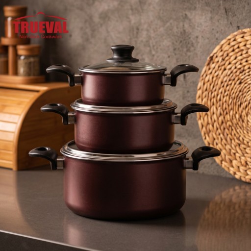 سيت قدر  تروفال 3 قطع TRUEVAL Pot Set 3P