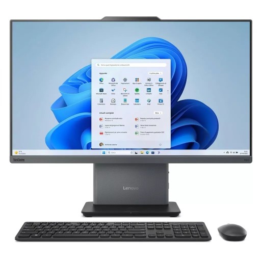 كمبيوتر الكل في واحد لينوفو ايديا سنتر Lenovo IdeaCentre بشاشة 27 بوصة بمعالج Core i7-13620H 10 Core ورسومات مدمجة وذاكرة 8GB Lenovo IdeaCentre All in One Computer - 27 Inch - Core i7-13620H 10 Core - Integrated Graphics - 8GB DDR5 - 512GB SSD NVMe -