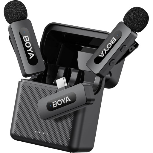 ميكروفون BOYA BY-V30 اللاسلكي لافاليير – USB Type-C BOYA BY-V30 Wireless Lavalier Microphone – USB Type-C