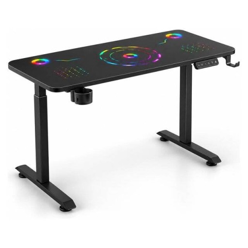 Stinger AY-0 مكتب ألعاب احترافي مع حامل – أسود Stinger AY-0 Gaming Desk With Stand – Black