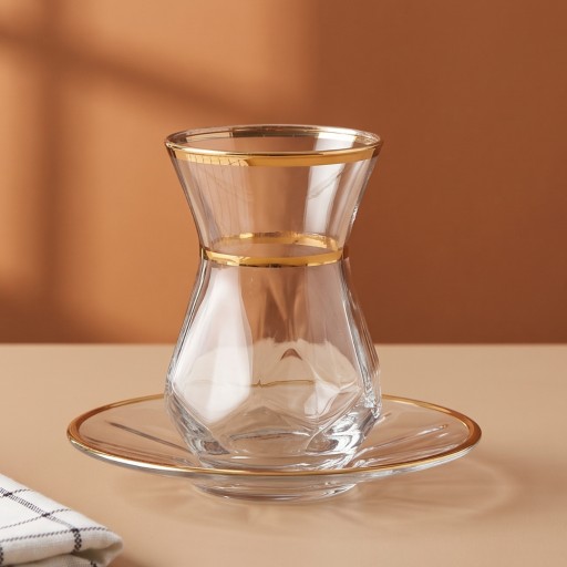 سيت استكان ٦ قطع مع الصحون Tea cup set