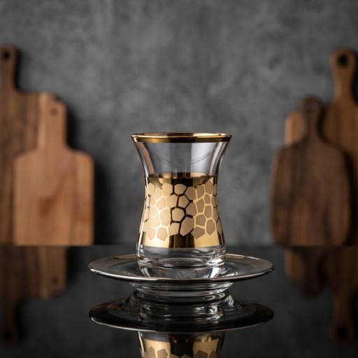 سيت استكان ٦ قطع مع الصحون Tea cup set