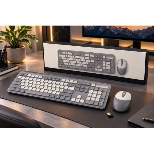 طقم كيبورد وماوس لاسلكي Master 2.4GHz – 105 Master 2.4GHz Wireless Keyboard & Mouse Combo