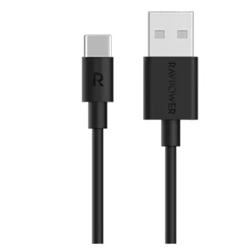 كابل RAVPower CB044 USB-A إلى USB-C بطول 1 متر وشحن سريع 60 واط RAVPower CB044 USB-A to USB-C Cable 1m 60W Fast Charging