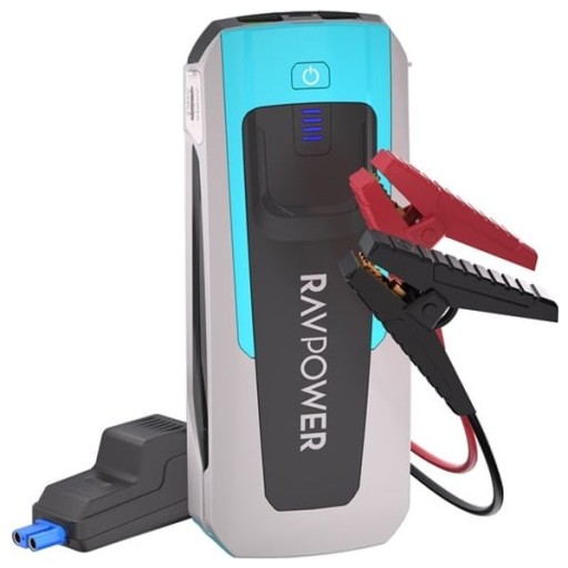 جهاز تشغيل بطارية السيارة RAVPower RP-PB1226 سعة 16000mAh بتيار 2500A أسود RAVPower RP-PB1226 16000mAh Car Jump Starter Battery Booster 2500A Black
