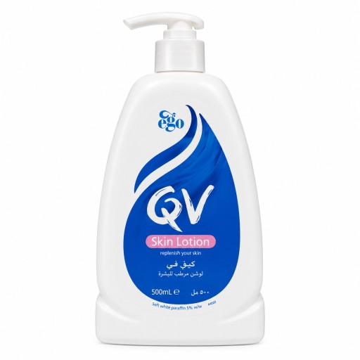 كيو في لوشن مرطب للبشرة الجافة والحساسة – 500 مل Ego QV Skin Lotion – 500ml