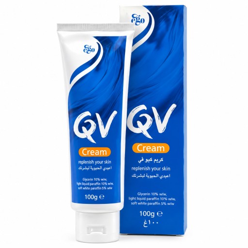 كيو في كريم مرطب للبشرة الجافة والحساسة 100 غم QV Moisturising Cream 100g