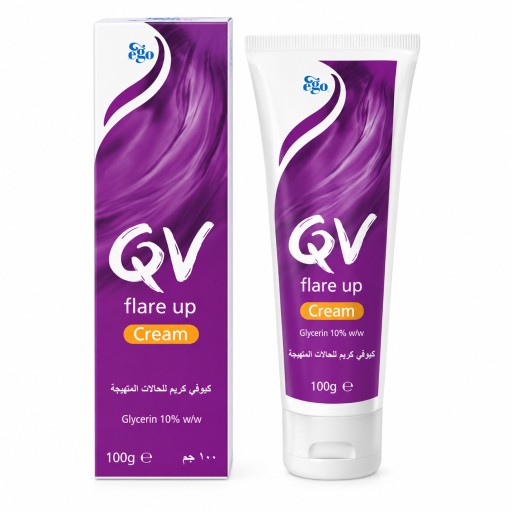 كريم كيو في فلير أب لتهدئة وترطيب البشرة – 100 غم QV Flare Up Cream – 100g