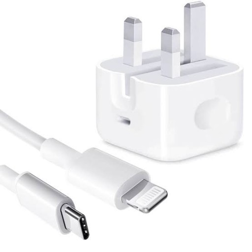 شاحن ايفون ٢٠ واط مع كيبل 20w iphone charger withe cable