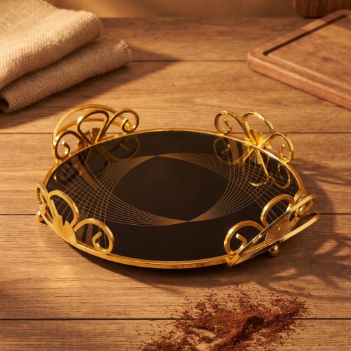 صينية تقديم ذهبي Golden Serving Tray