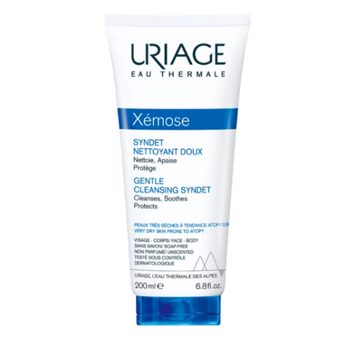 Uriage Xémose Gentle Cleansing Syndet 200 ml جل منظف مهدئ زيموس سيندت من يورياج للبشرة الجافة جداً والمعرضة للإكزيما