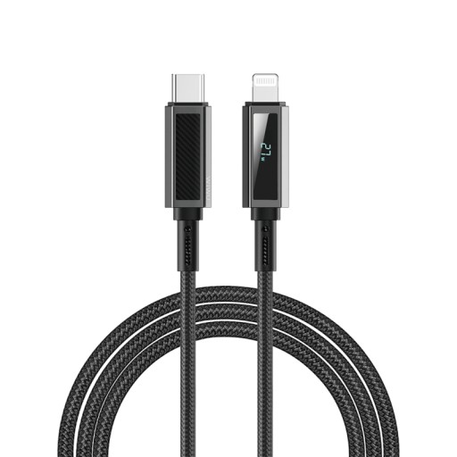 كيبل شحن تايب سي ايفون WiWU 27W  Warriors USB-C to Lightning Link Series Nylon Braided Cable