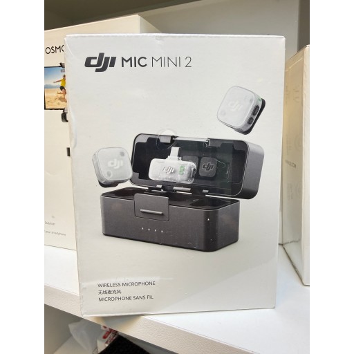 DJI Mic Mini 2 مايك لاسلكي (مرسلان + مستقبل + علبة شحن) DJI Mic Mini 2 (2TX + 1RX + Charging Case)