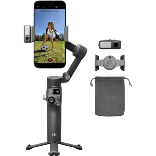 DJI Osmo Mobile 8P مثبت هاتف - باندل متكامل DJI Osmo Mobile 8P Bundle