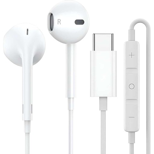 سماعة ايفون تايب سي type c iphone earphone