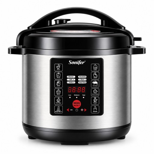 قدر ضغط كهربائي سونيفر 6 لتر – 1000 واط – 22 وظيفة – SF-4031 Sonifer 6L Electric Pressure Cooker 1000W – 22 Cooking Functions – SF-4031