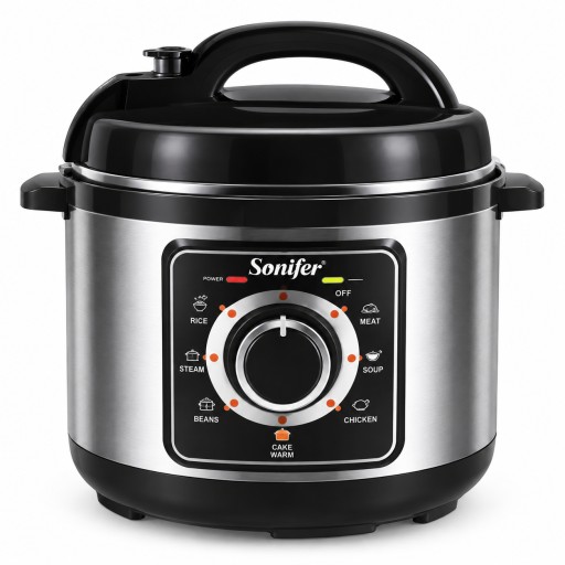 قدر ضغط كهربائي سونيفر 6 لتر 1000 واط – SF-4009 Sonifer SF-4009 Electric Pressure Cooker 6L 1000W