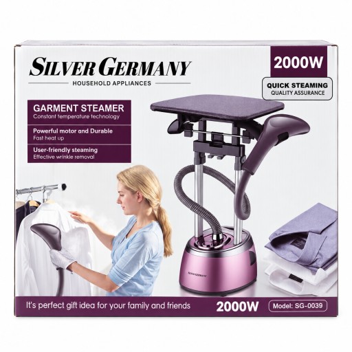 مكواة بخار عمودية سيلفر جيرماني 2000 واط – SG-0039 Silver Germany Garment Steamer 2000W – SG-0039