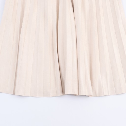 تنورة بليسيه شامواه أنيقة مع حزام Pleated Suede skirt