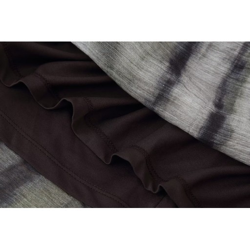 تنورة شيفون انسيابية مع حزام خصر Chiffon Skirt