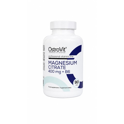 أوستروفيت سترات المغنيسيوم + فيتامين ب6 OstroVit Magnesium Citrate 400 mg + B6