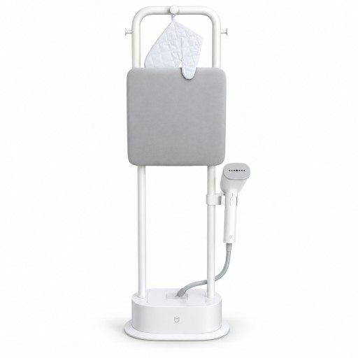 مكواة بخارية عمودية مع لوح كي – أبيض Standing Garment Steamer with Ironing Board – White