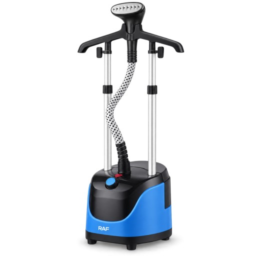 الاسم العربي: مكواة بخار عمودية للملابس RAF بقدرة 1800 واط – R.3038B English Name: RAF Garment Steamer 1800W – R.3038B