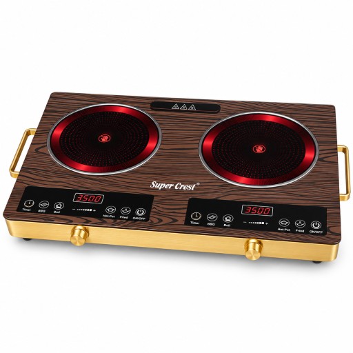 طباخ كهربائي بالأشعة تحت الحمراء مزدوج سوبر كريست 7000 واط Super Crest Double Infrared Cooker 7000W – SCT-901W